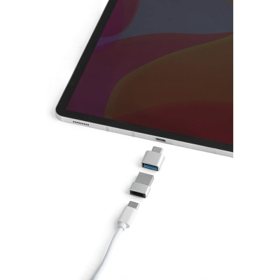MINSKY. Conjunto de 2 adaptadores USB-A / USB-C em alumínio